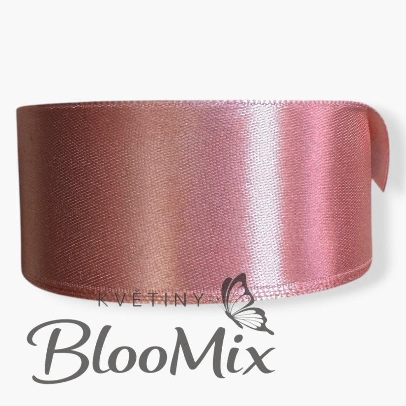 NOVINKA! Saténová stuha dirt pink (pudrová) - 38mm/ 32m