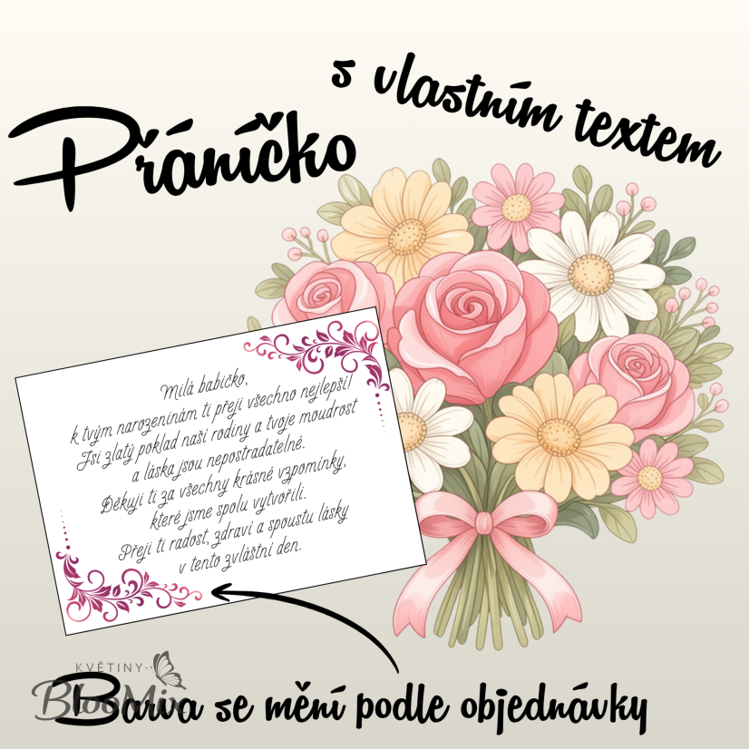 Vlastní přáníčko s textem zdarma 💌