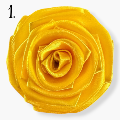 Saténová stuha dark yellow (tm. žlutá) - 38mm/ 32m