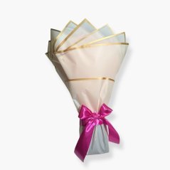 Kulatá kytice z pěnových růží mix růžová s třpytkami