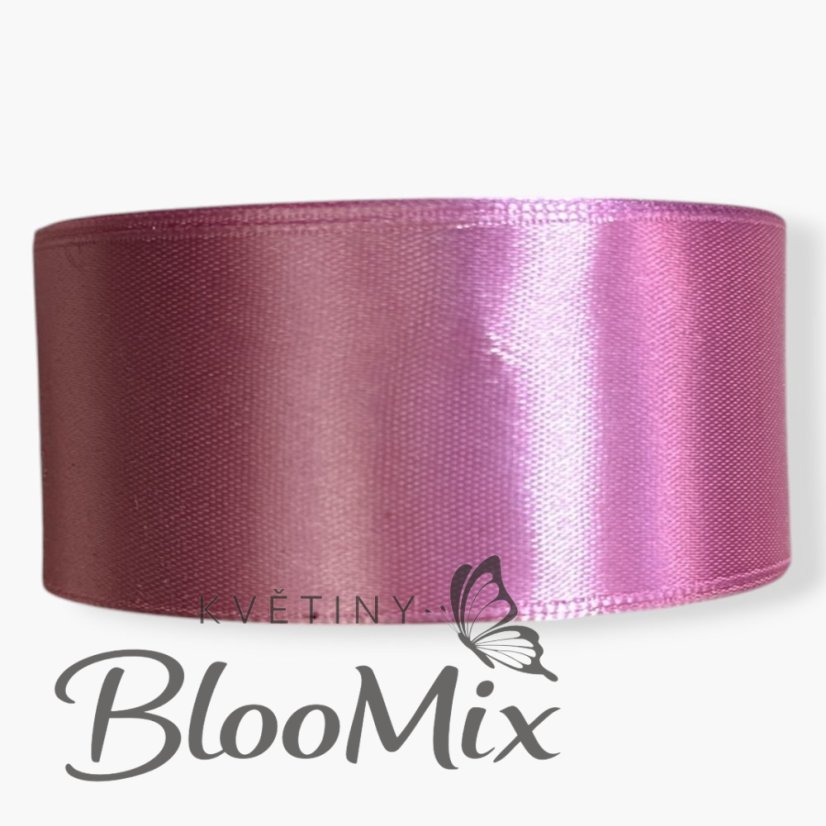 Saténová stuha pastel pink (pastelová růžová) - 38mm/ 32m