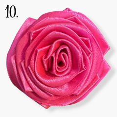 Saténová stuha dark pink (tmavě růžová) - 38mm/ 32m