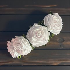 Romantická saténová čelenka „Rosalia“