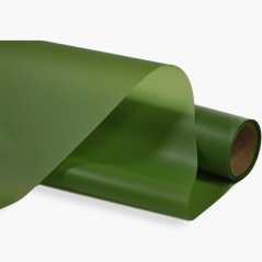 Floristická mr. fólie v roli – Tmavě olivová – 50 cm × 9 yardů