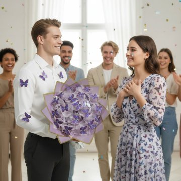 Motýlí kytice – ručně tvořená dekorace s možností personalizace