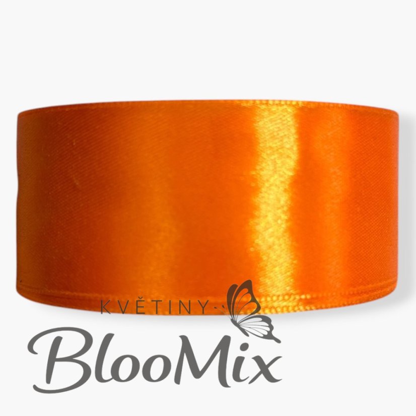 Saténová stuha orange (oranžová) - 38mm/ 32m
