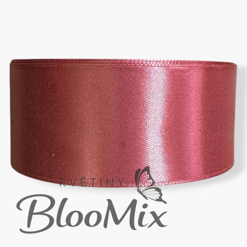 Saténová stuha venetian pink (benádská růžová) - 38mm/ 32m