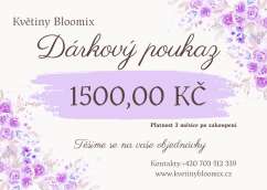 Dárkový poukaz v hodnotě 1500 Kč