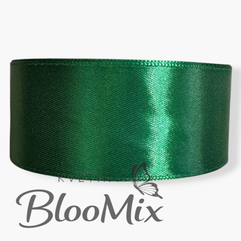 Saténová stuha dark green (tm. zelená) - 38mm/ 32m