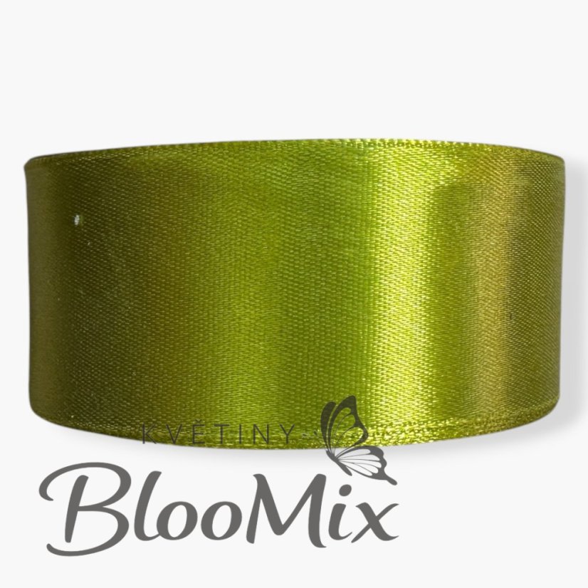 Saténová stuha jungle green (jungle zelená) - 38mm/ 32m
