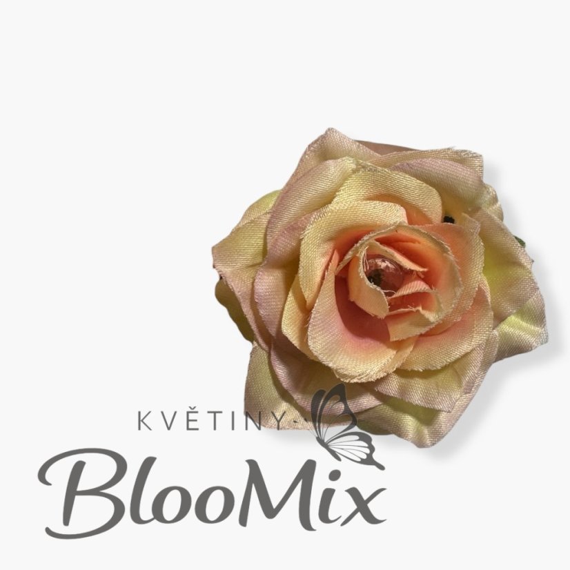 Klíčenka – umělé růžičky s diamantem