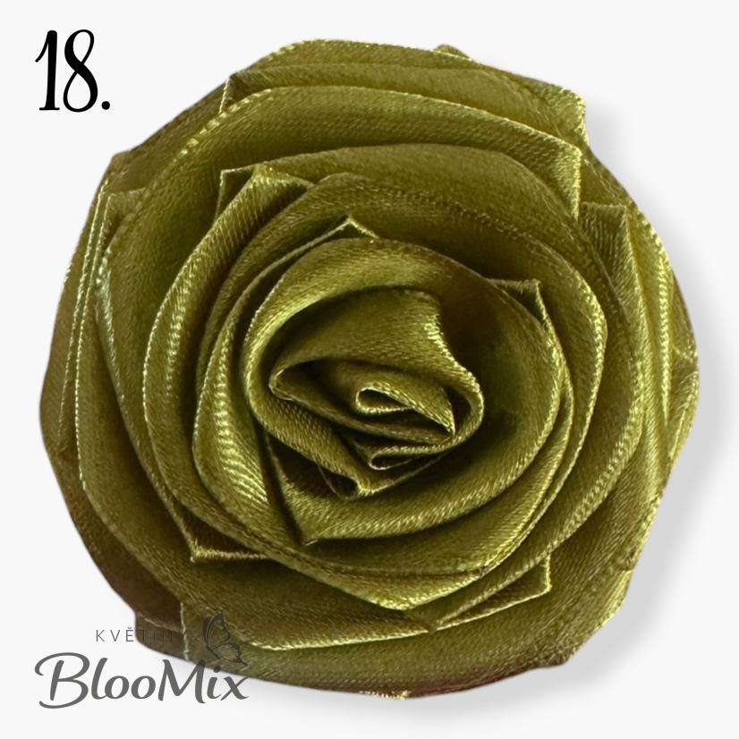 Saténová stuha dark olive (tm. olivová) - 38mm/ 32m