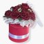 Flower Box „Red Diamond“ – 19 třpytivých růží v červeném boxu