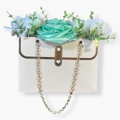 Květinová kabelka světle růžová– Elegantní flowerbox