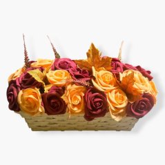 Truhlík proutěný – podzimní dekorace do interiéru