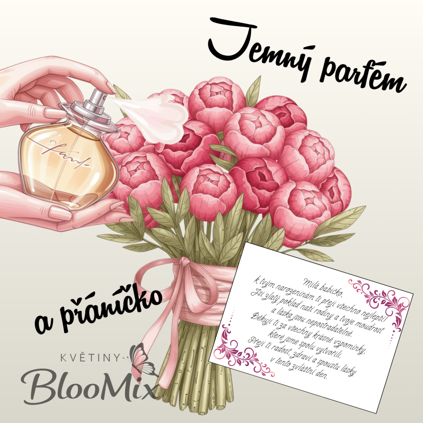 Jemná vůně + Vlastní přáníčko ZDARMA