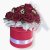 Flower Box „Red Diamond“ – 19 třpytivých růží v červeném boxu