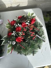 Věnec umělý modřín (40 cm)