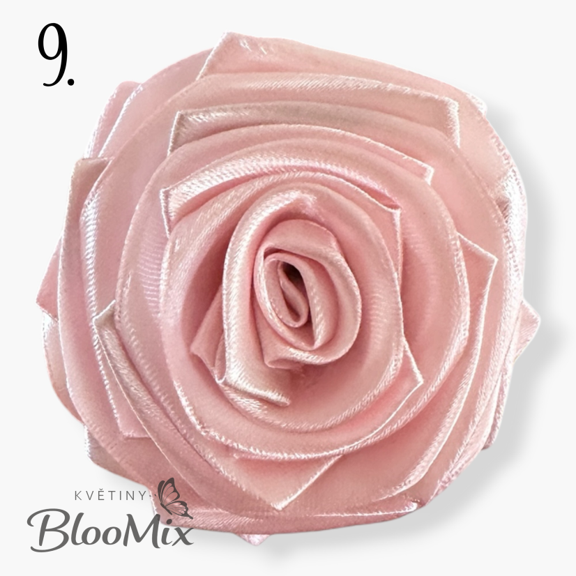 Saténová stuha baby pink (baby růžová) - 38mm/ 32m