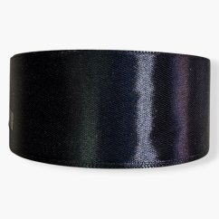 Saténová stuha black (černá) - 38mm/ 32m