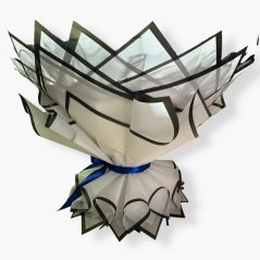 Luxusní mix satén a pěna 70 růží