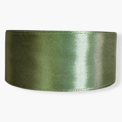 NOVINKA ! Saténová stuha pastel sage (šalvějová pastel) - 38mm/ 32m