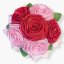 Flower Box „Duo Romance“ – Mix saténových růží (červená a světle růžová)