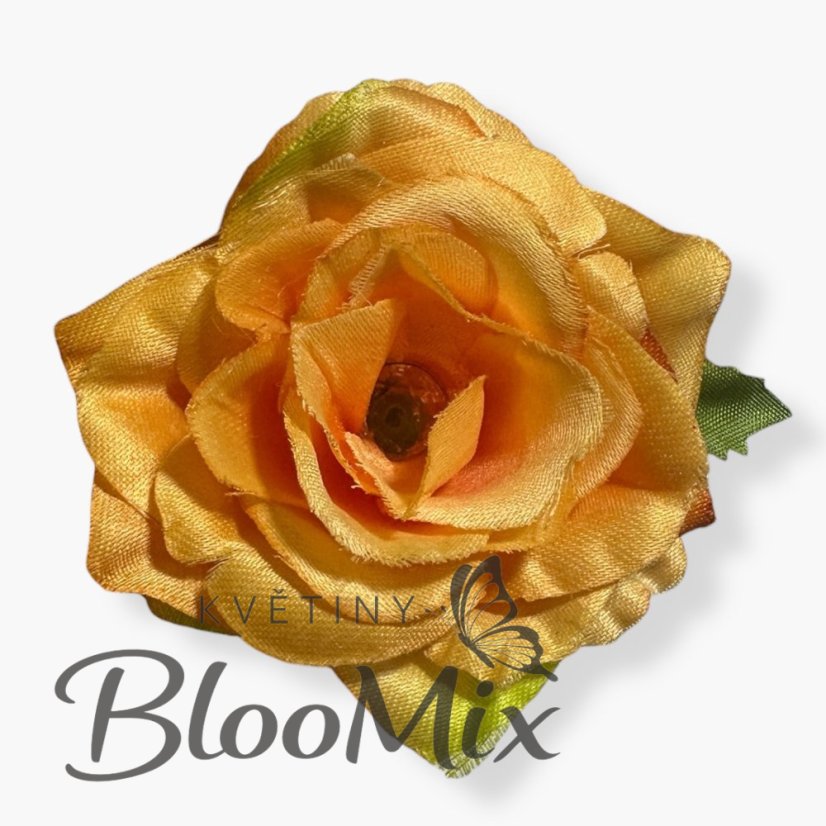 Klíčenka – umělé růžičky s diamantem