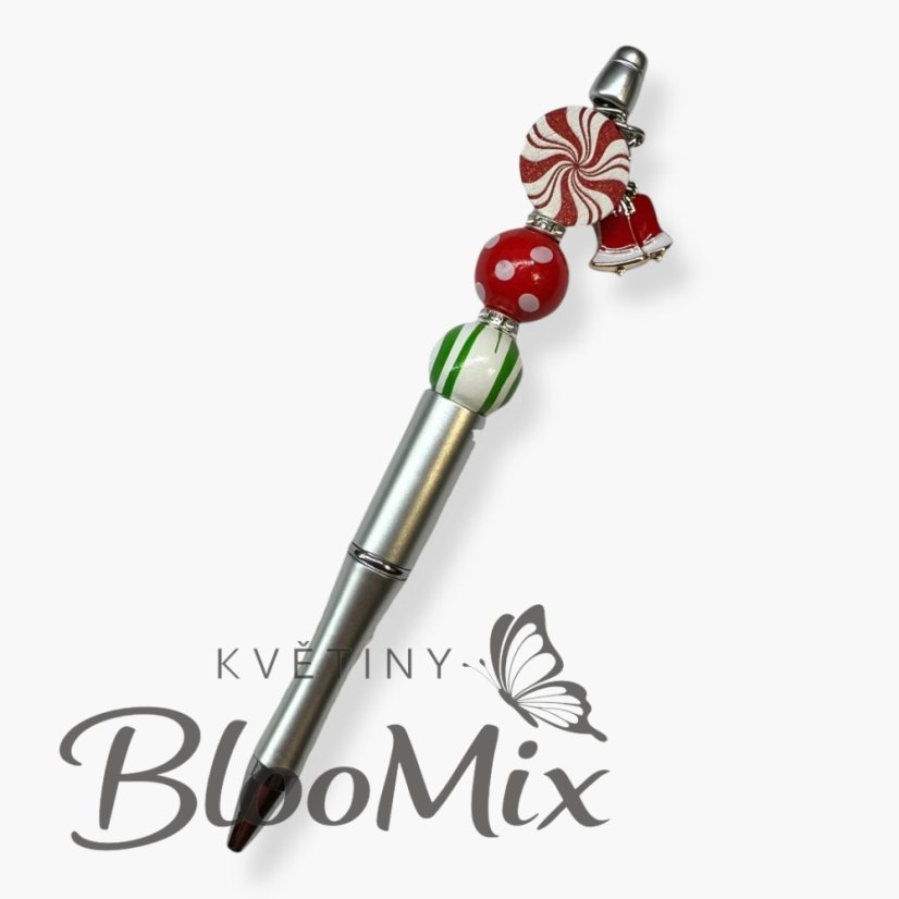 Vánoční propiska stříbrná– americký styl🎄různé varianty - Různé varianty: 1