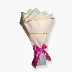 Kulatá kytice z pěnových růží mix růžová s třpytkami