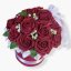 Flower Box „Red Diamond“ – 19 třpytivých růží v červeném boxu