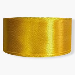 Saténová stuha dark yellow (tm. žlutá) - 38mm/ 32m