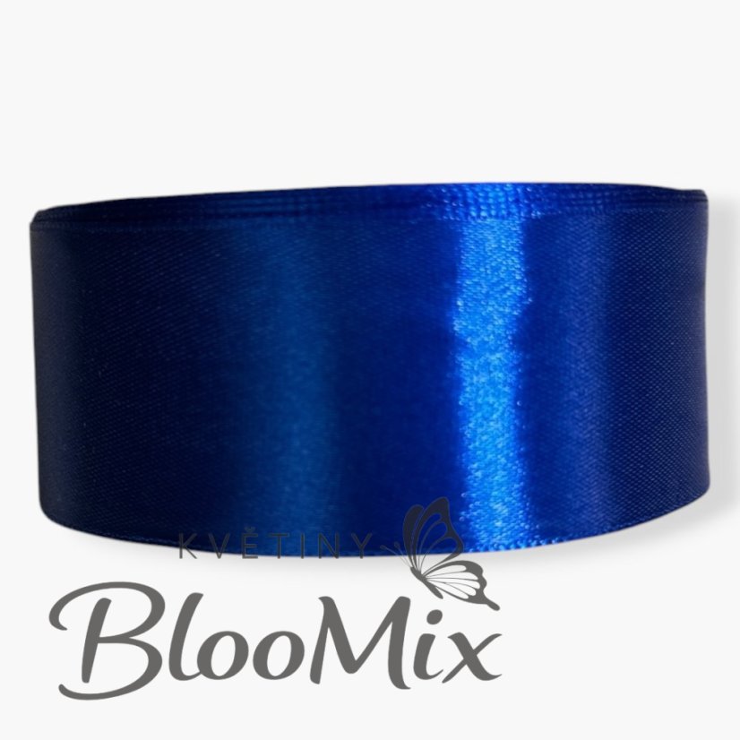Saténová stuha royal blue (královská modrá) - 38mm/ 32m