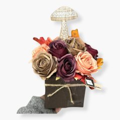 Podzimní aranžmá s houbou – dekorace do domácnosti