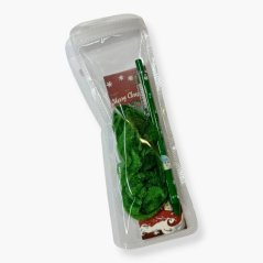 Elegantní propiska se semišovou gumičkou - zelená