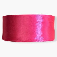 Saténová stuha dark pink (tmavě růžová) - 38mm/ 32m