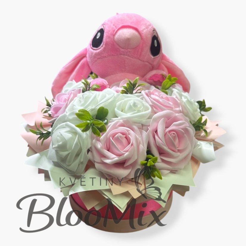 Stitch růžový box bez světýlek