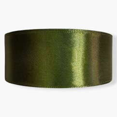 Saténová stuha dark olive (tm. olivová) - 38mm/ 32m