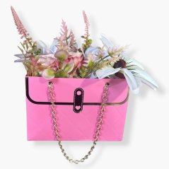 Květinová kabelka „Cherry Blossom Mix“ – Cínie a vřes